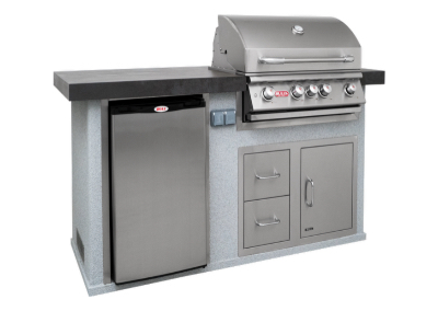 Bull buitenkeuken BBQ met frigo en inox omkasting