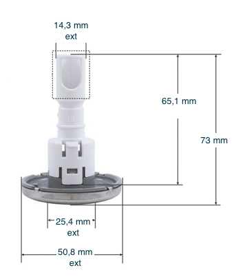 Jet, Cluster, Met Schroefdraad, Inox Zonder Logo