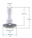 Jet, Cluster, Met Schroefdraad, Inox Zonder Logo