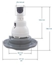 Jet, Zonder Body, Storm, Directioneel, Met Schroefdraad, Zonder Logo, Inox (Vanaf 2012)