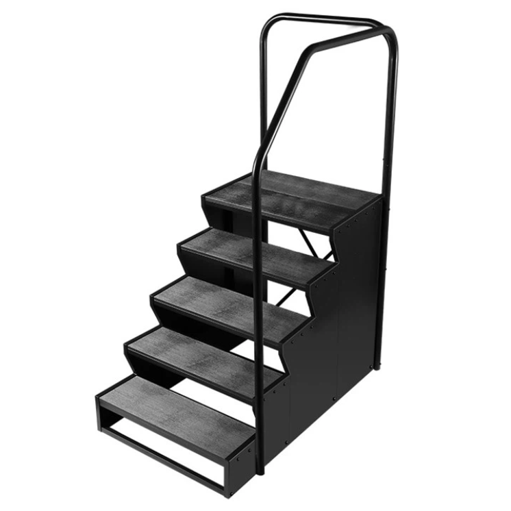 Swim spa stairs with five steps - dark grey