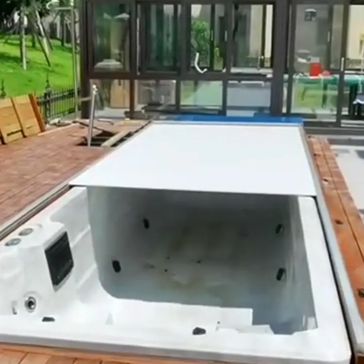 Automatic rolling cover 229 x 457 cm, including guides