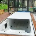 Automatic rolling cover 229 x 457 cm, including guides