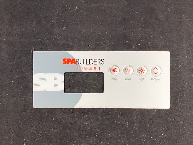 Overlay - Spa Builders - 1 Pump - Air - 4 Buttons
