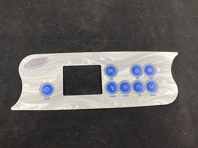 Overlay - La Spas - 1 Pump - Air - 7 Buttons + Clock