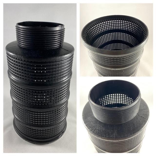 Filtermand met grote schroefdraad - diameter 7,6 cm