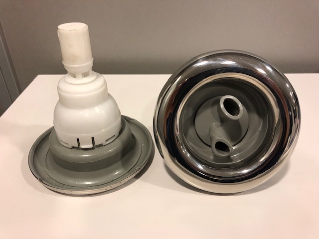 Jet, Sans Corps, 2-Doigts Pulse, Storm, Inox, 3/8"