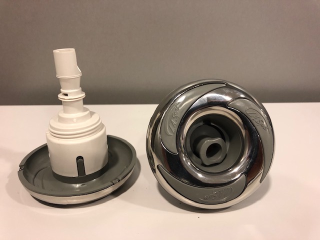 Jet Schroefdraad, Zonder Body, Mini, Roterend, Inox Met Logo (Premium 2012)