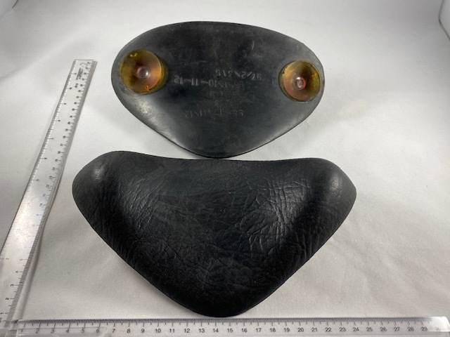 Pillow, Small, Black, With 2 Suction Cups