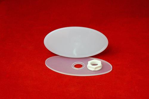 Lens, Logo Cabinet Light, Oval W/Gasket, Comp Ring&Nut