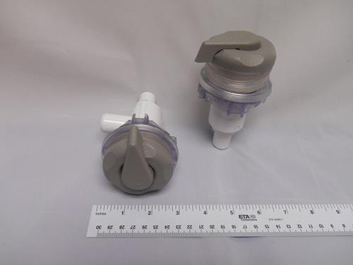 Afsluitventiel ON/OFF, uiteinde 3/4" zwart met 5 inkepingen