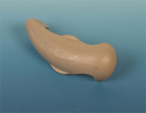 Hendel driewegkraan 2" - grijs met logo - 14 cm