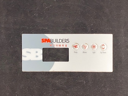 [39910] Autocollant - Spa Builders - 1 Pompe - Air - 4 Boutons