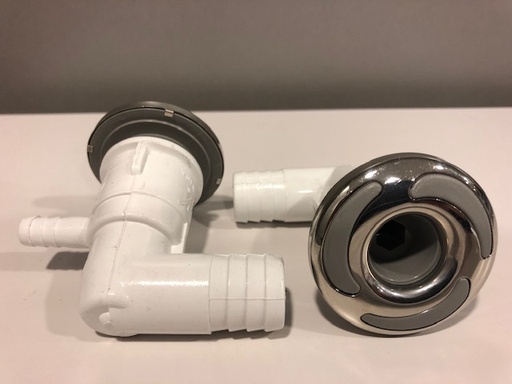 [PTPL-40330B] Jet ozon met body, niet regelbaar, cluster, inox met logo