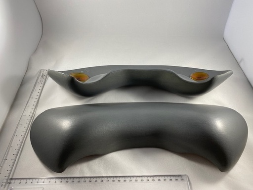 [PTFD-51013GC] Pillow, Neck, Gray, With 2 Suction Cups, Sd/La