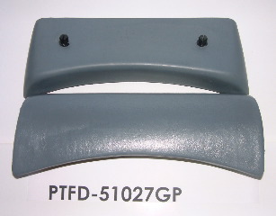 [PTFD-51027GP] Pillow, Reg.La, Gray, With 2 Pins