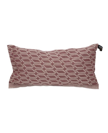 [3353] Linkki Sauna Pillow 22 X 40 Cm Natural / Dark Plum