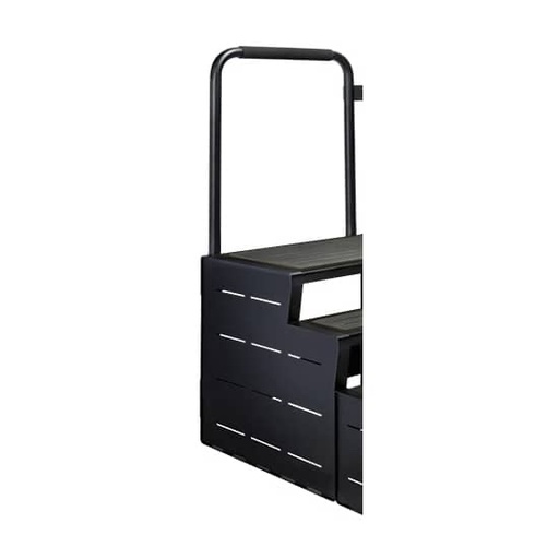 [MODSTEP-PR-3] Back rail for spa stairs with three steps - black