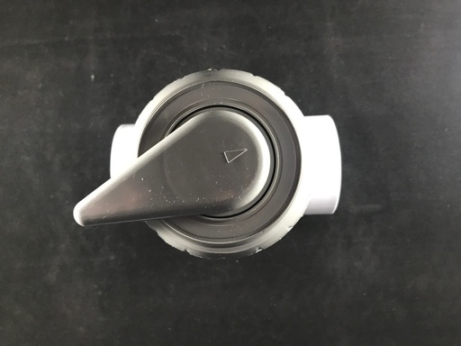 [PTPL-35165L] 2" 3-Way Valve, Gray 2"X2"X2" Glo